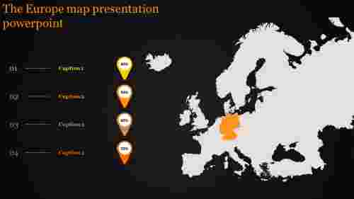 map presentation powerpoint-The Europe map presentation powerpoint